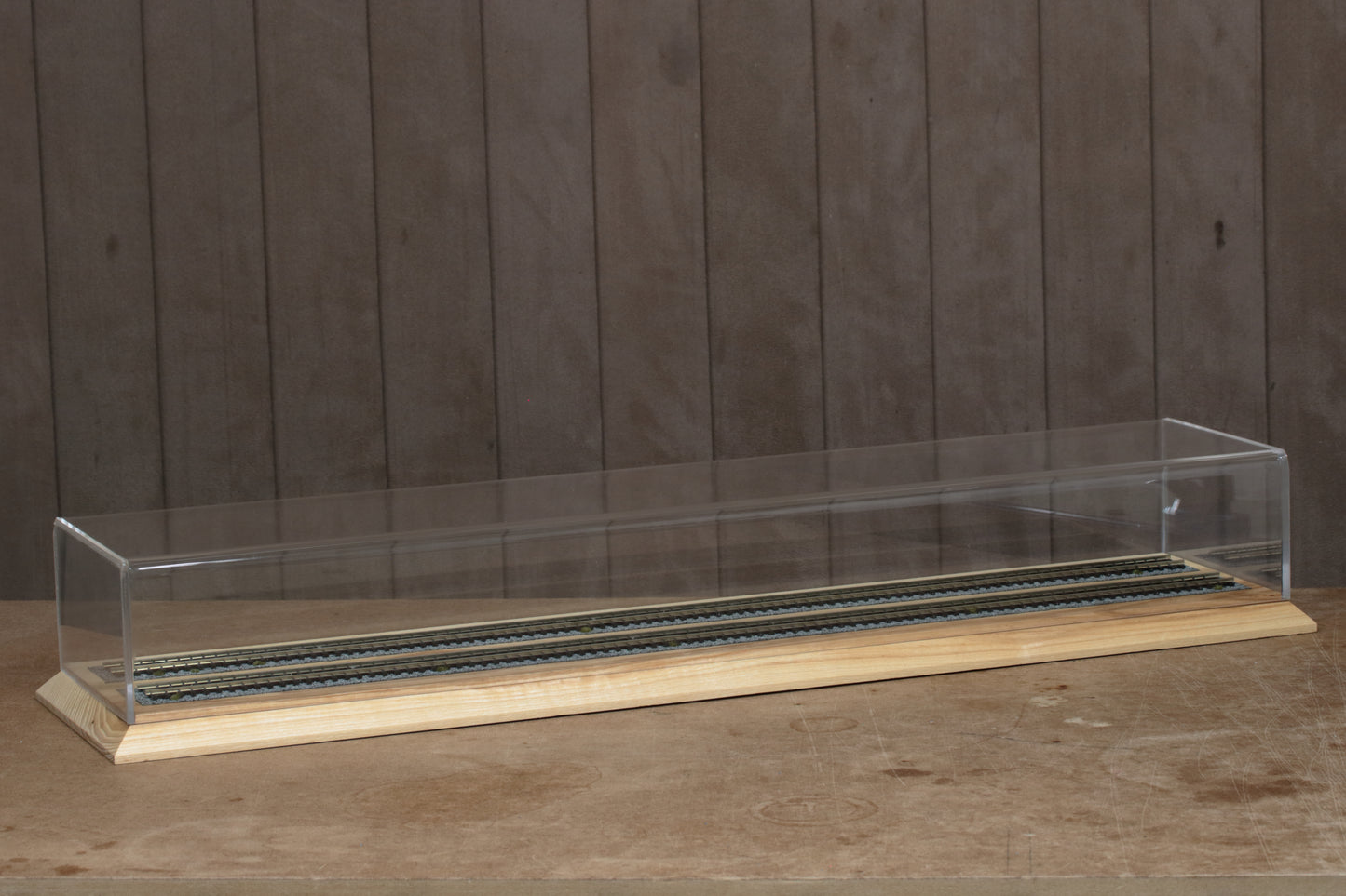 Case 70cm / Track 67cm x 2 Double Track, OO Gauge Train Display case