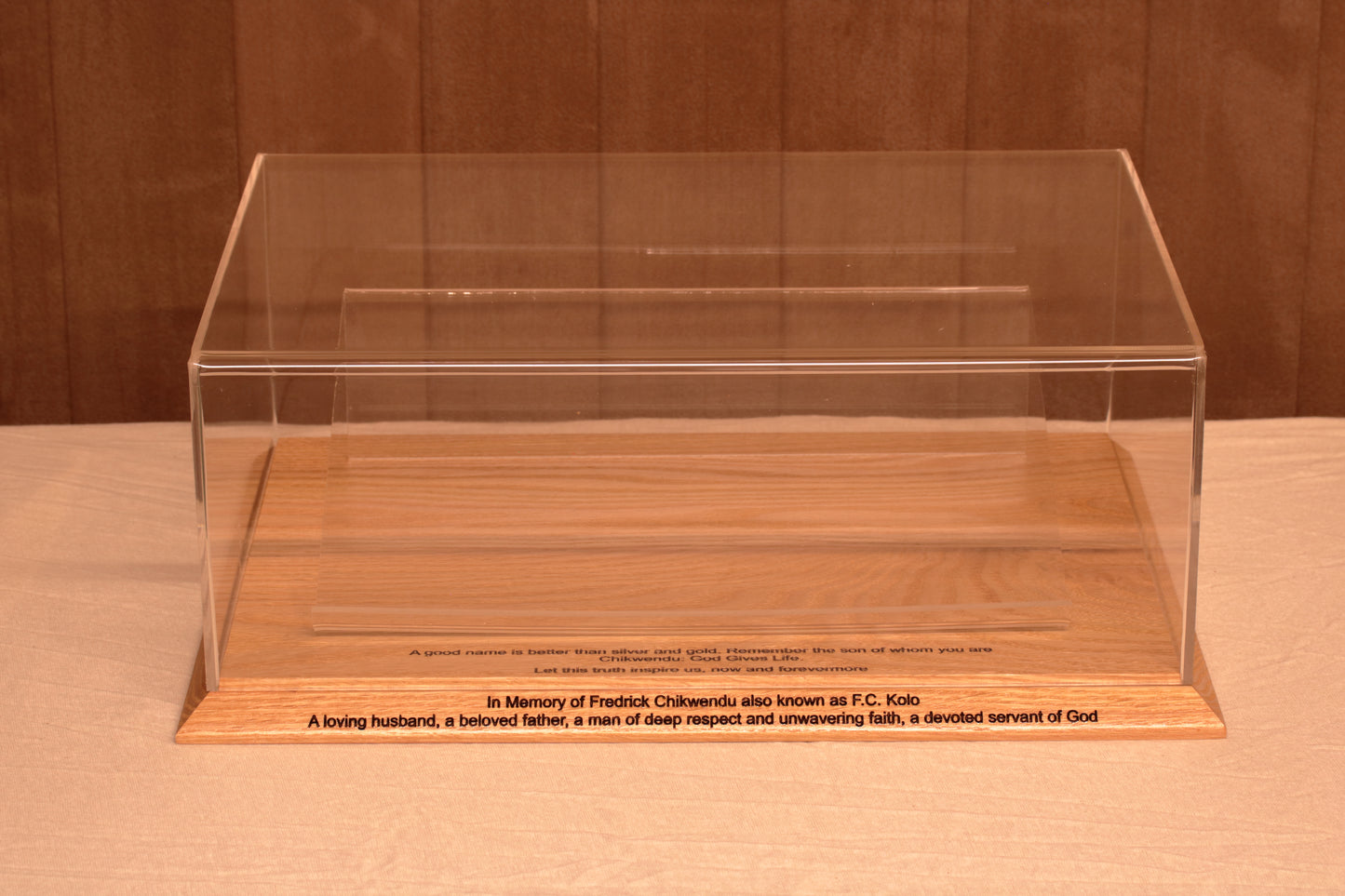 Rare Book Display Case w35cm x d25cm x h12cm