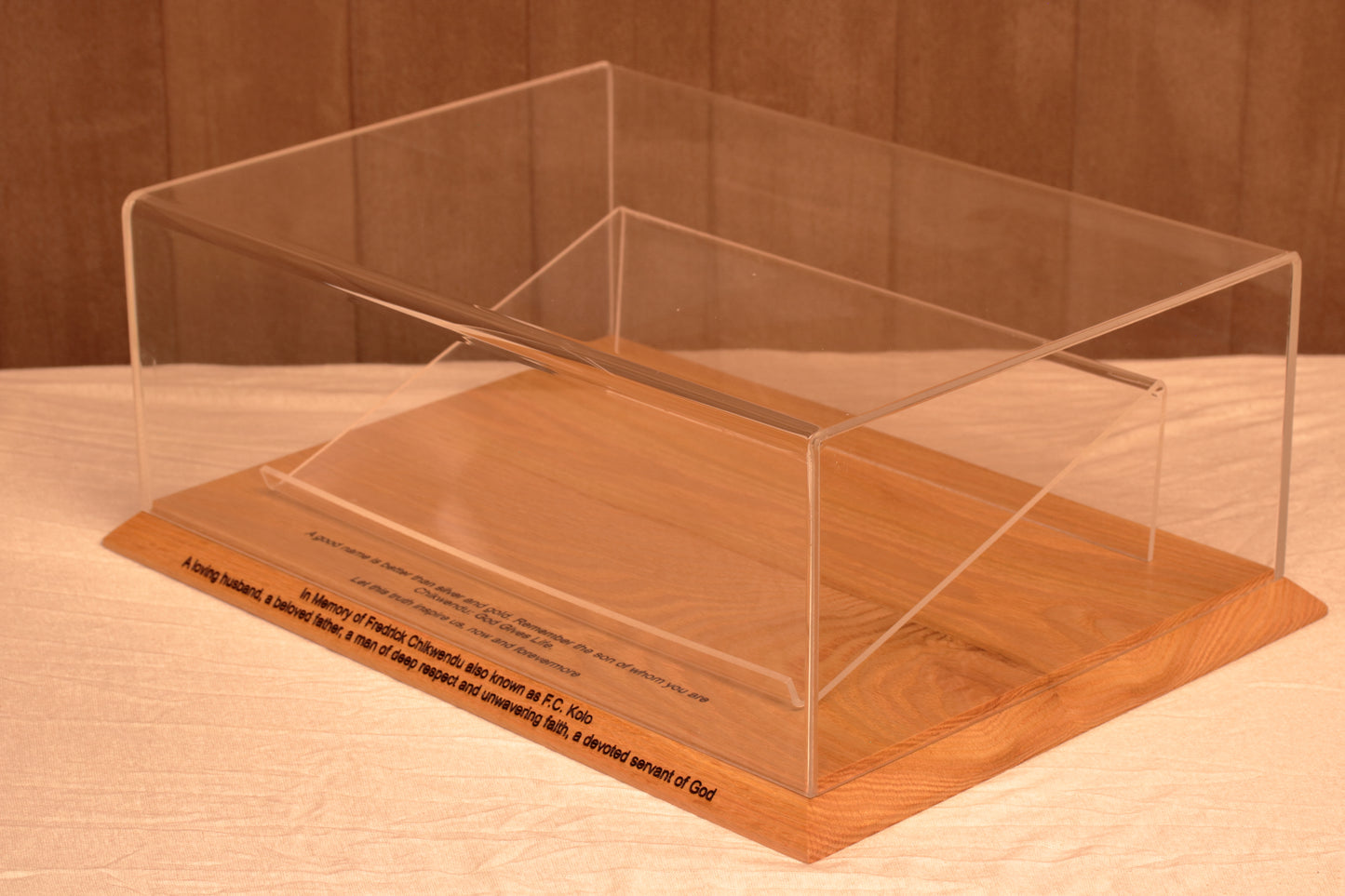 Rare Book Display Case w35cm x d25cm x h12cm