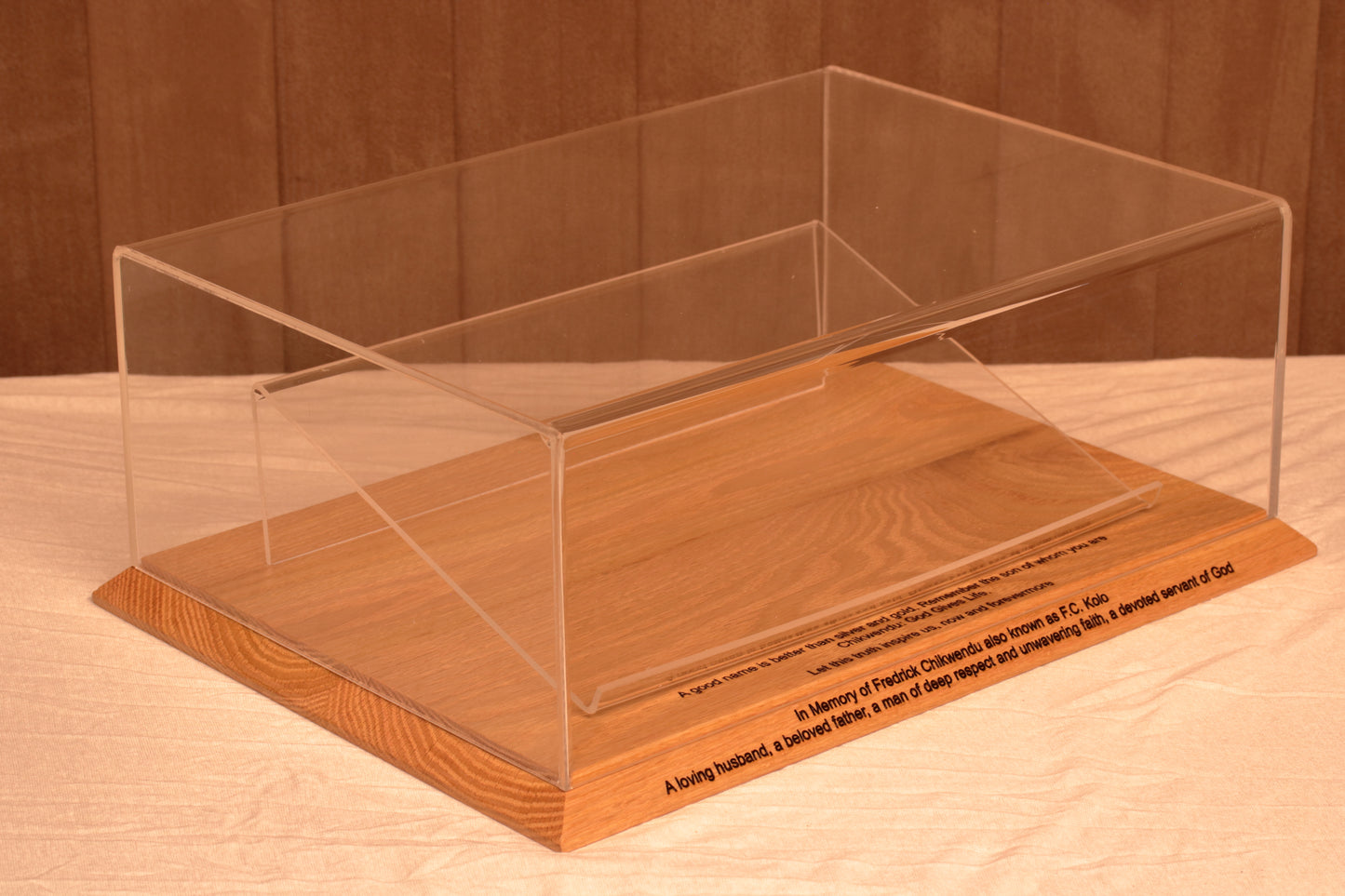 Rare Book Display Case w35cm x d25cm x h12cm