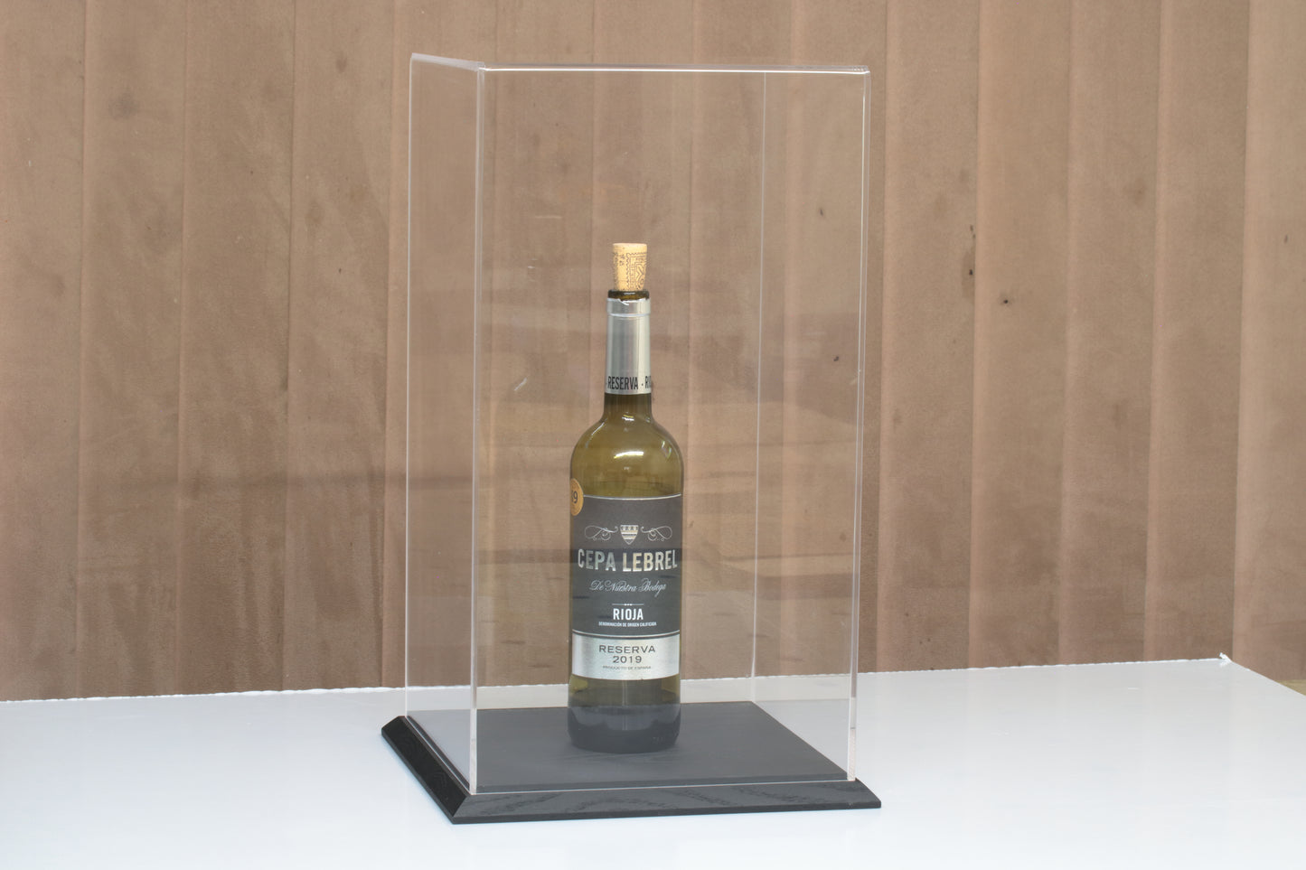 Display Case 24cm x 24cm x 44cm with solid Oak Base (Emmy not included!)