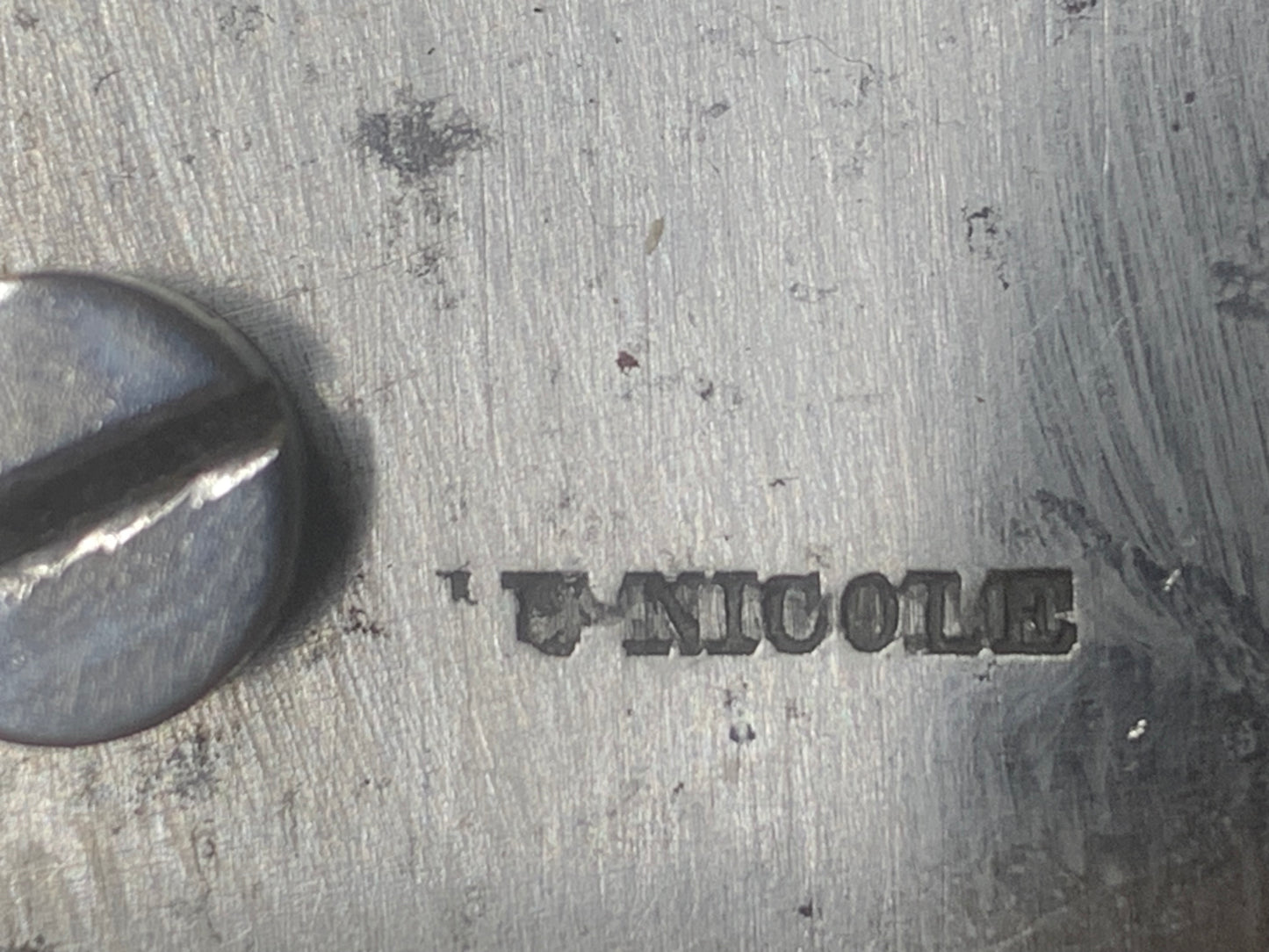 Small, Early keywound F.Nicole 4 air music box, Circa 1843, serial number 21325.