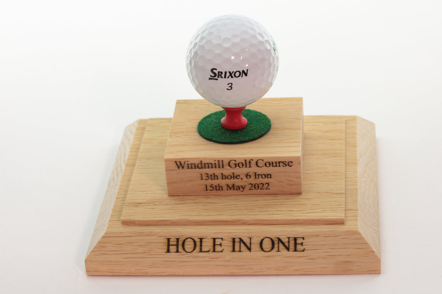 Golf Ball display case (Oak)