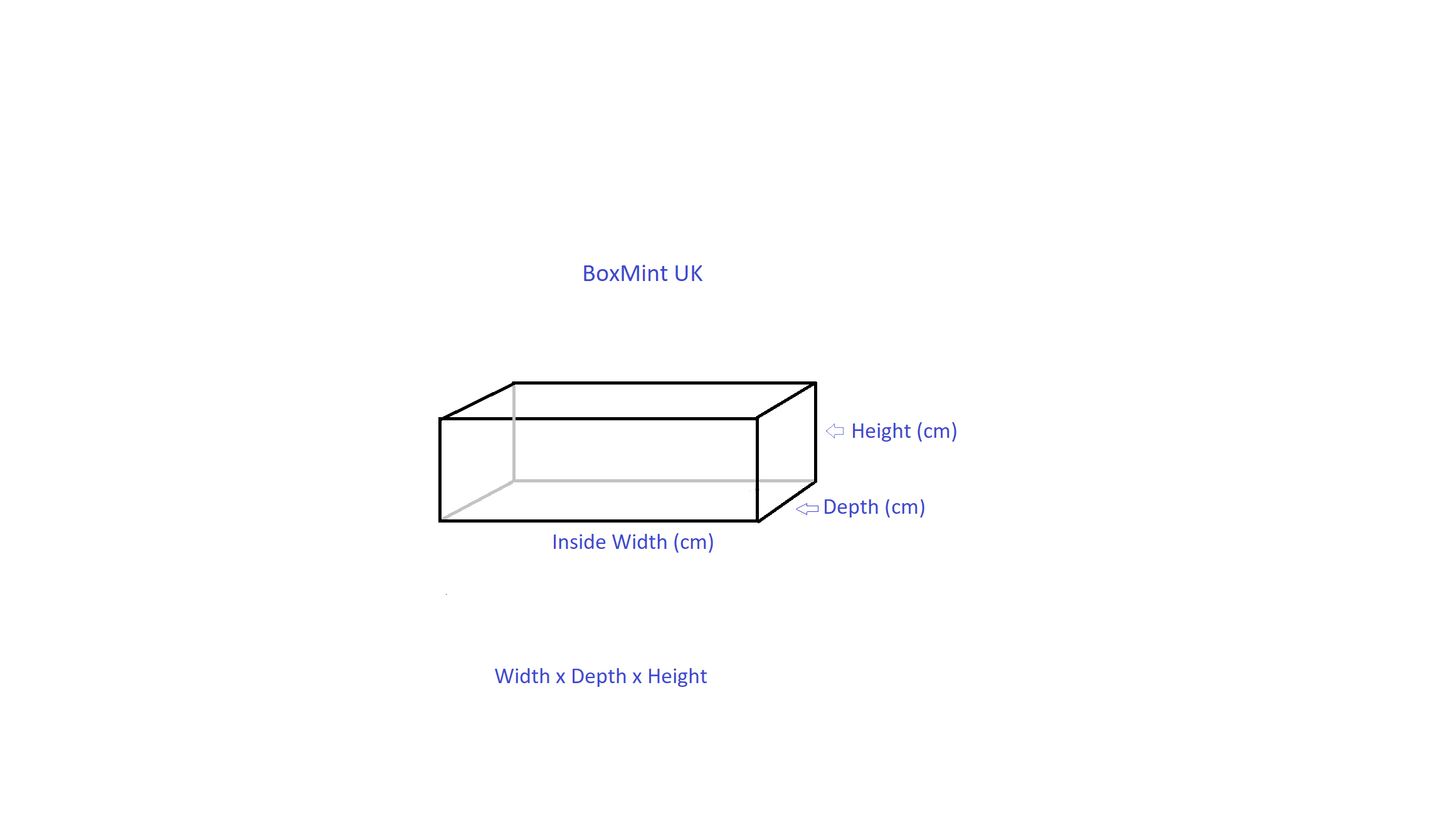 Display Case 40cm (front face) x 20cm x 30cm high