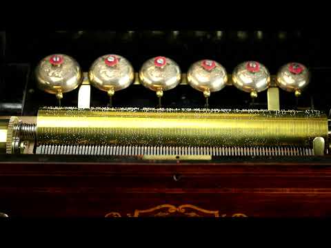 Large 6 Bell Music Box - Serial No. 1074