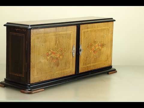 Buffet Style Music Box Alternate Tip 12 Tunes Double Spring MMC Mojon Manger & Co c1890