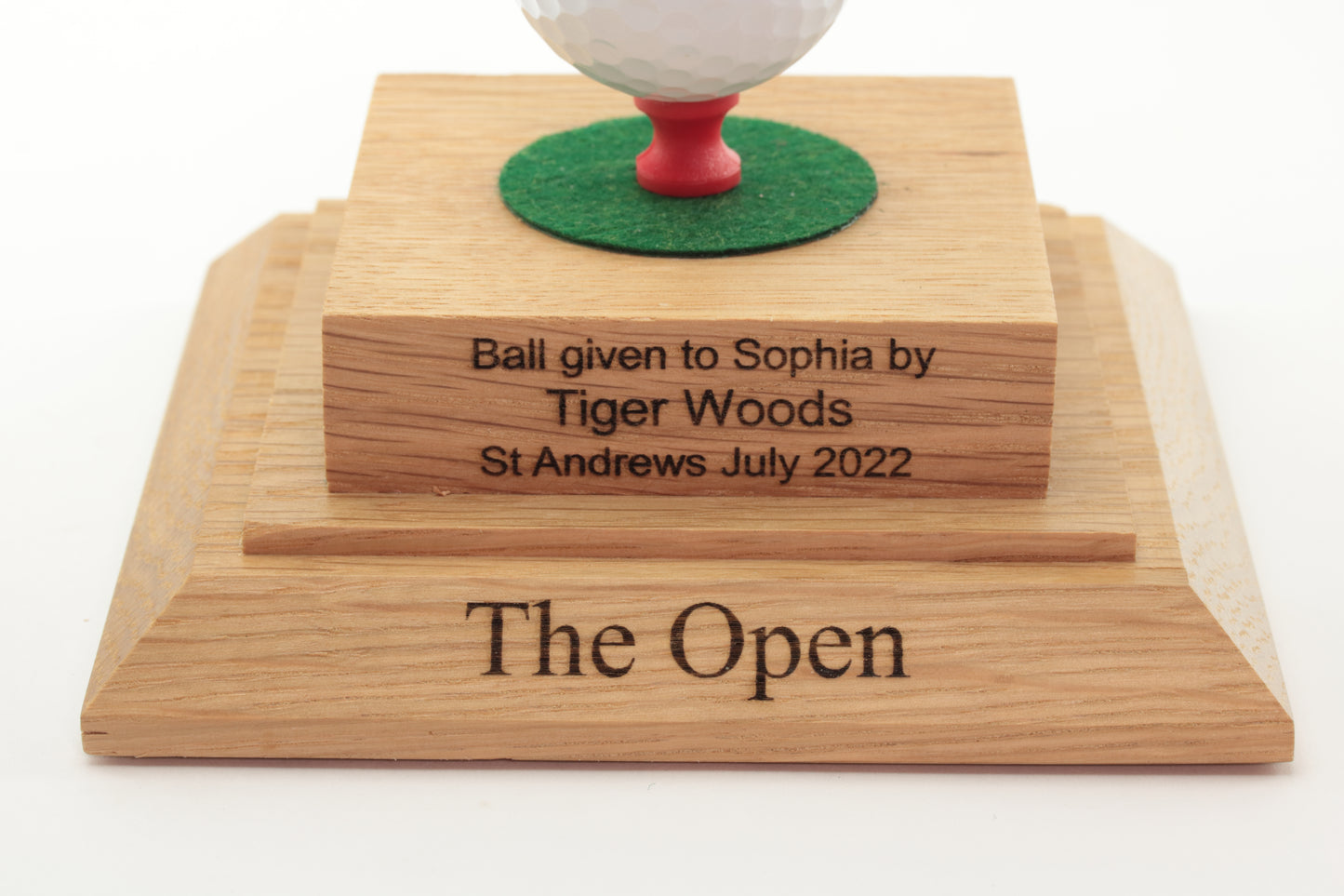 Golf Ball display case (Oak)