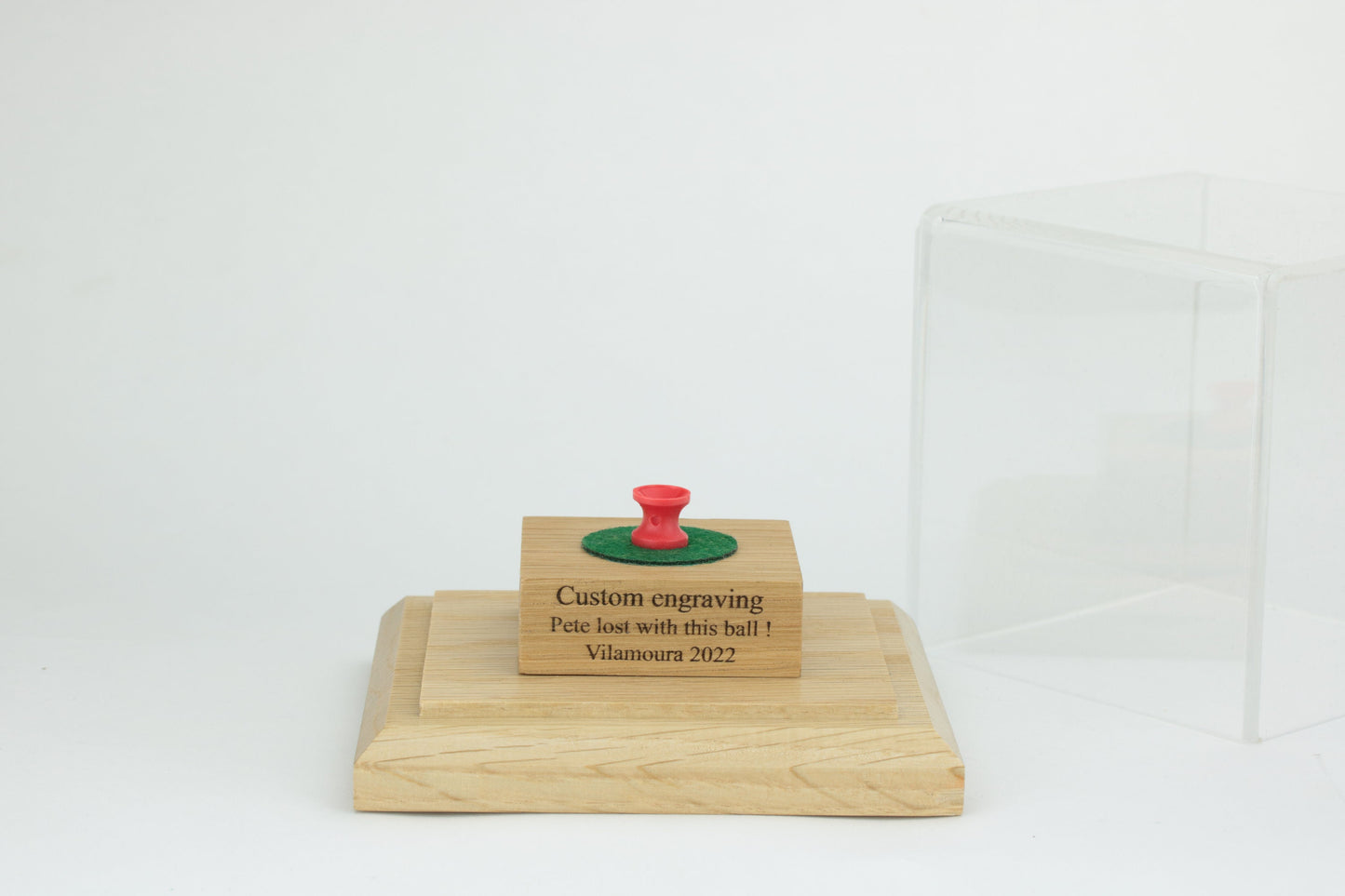 Golf Ball display case (Oak)