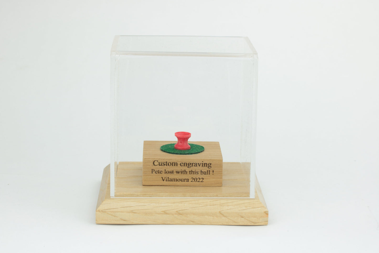 Golf Ball display case (Oak)